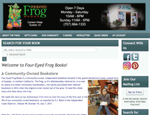 Tablet Screenshot of foureyedfrog.com